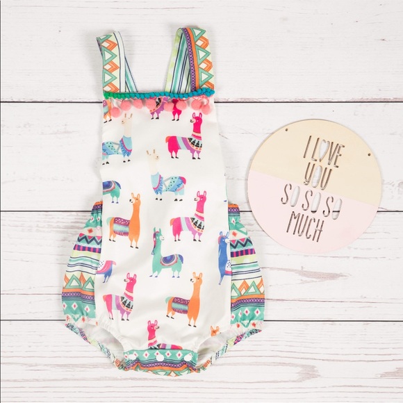 PatPat Other - *3 for $15* NWT baby girl llama romper